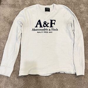 Abercrombie & Fitch Cream Crew Neck Top